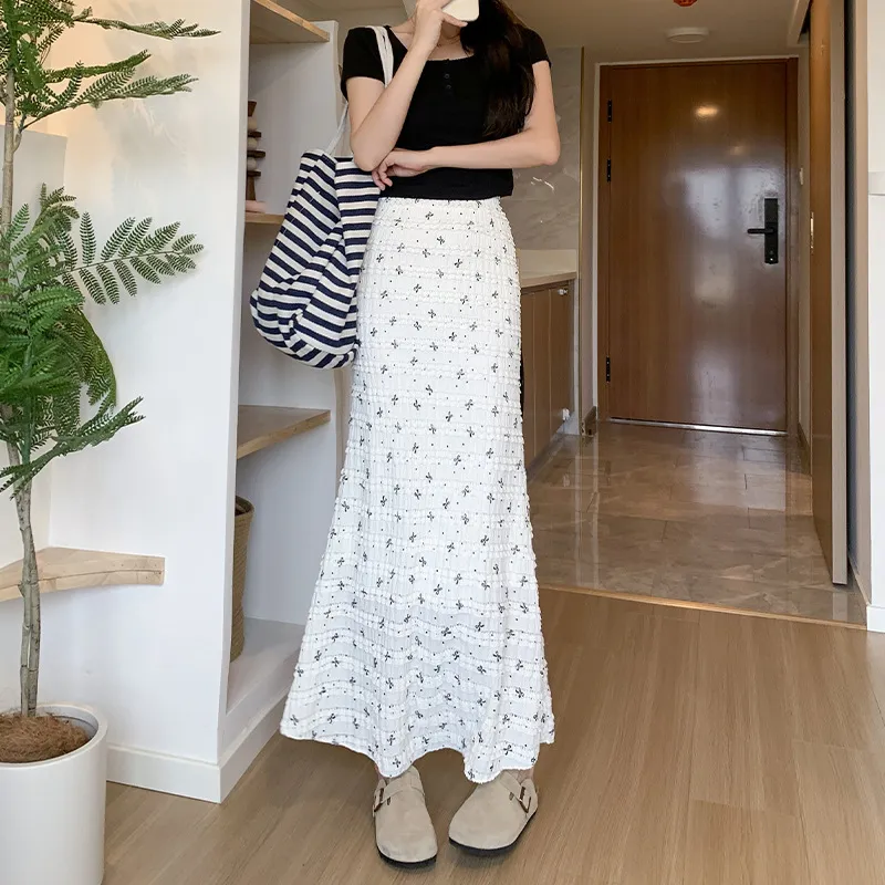 Gentle Welcome Casual Long Skirt Women's-3