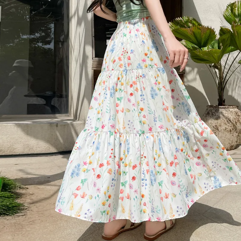 Gentle Welcome Casual Long Skirt Women's-1