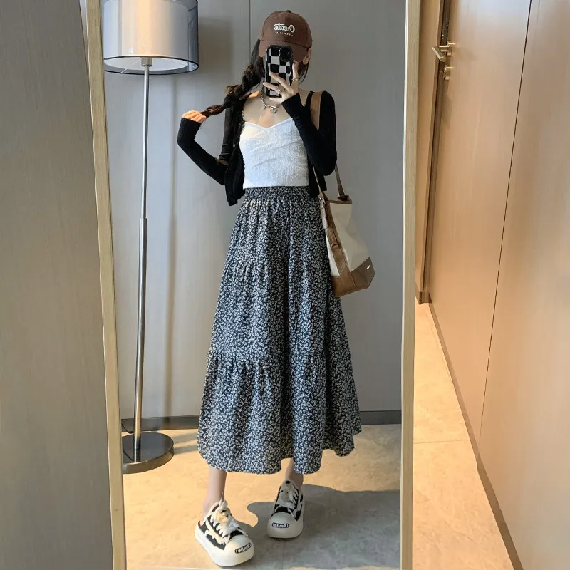 Gentle Welcome Casual Long Skirt Women's-5