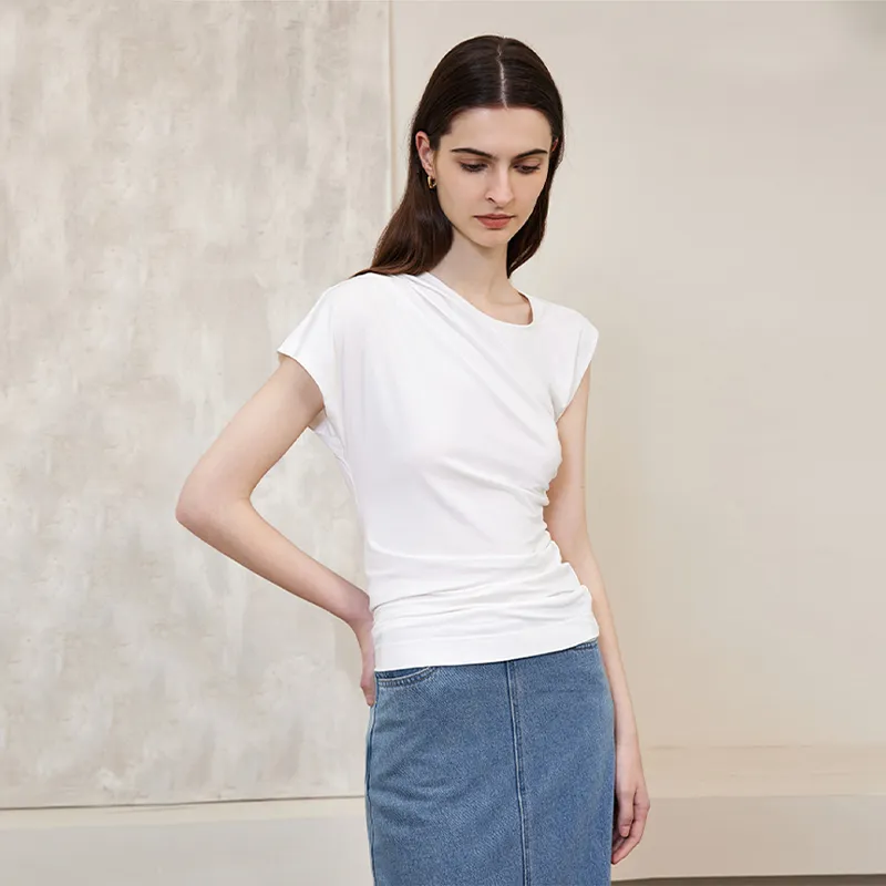 Amyenjoylife T Shirts Women's White-2