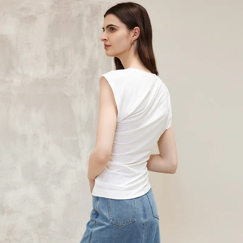 Amyenjoylife T Shirts Women's White-4