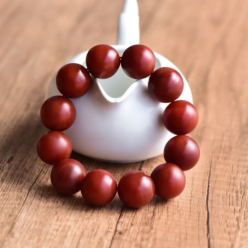Gu He Southern Red Agate Fine Jade Bracelets Unisex-4