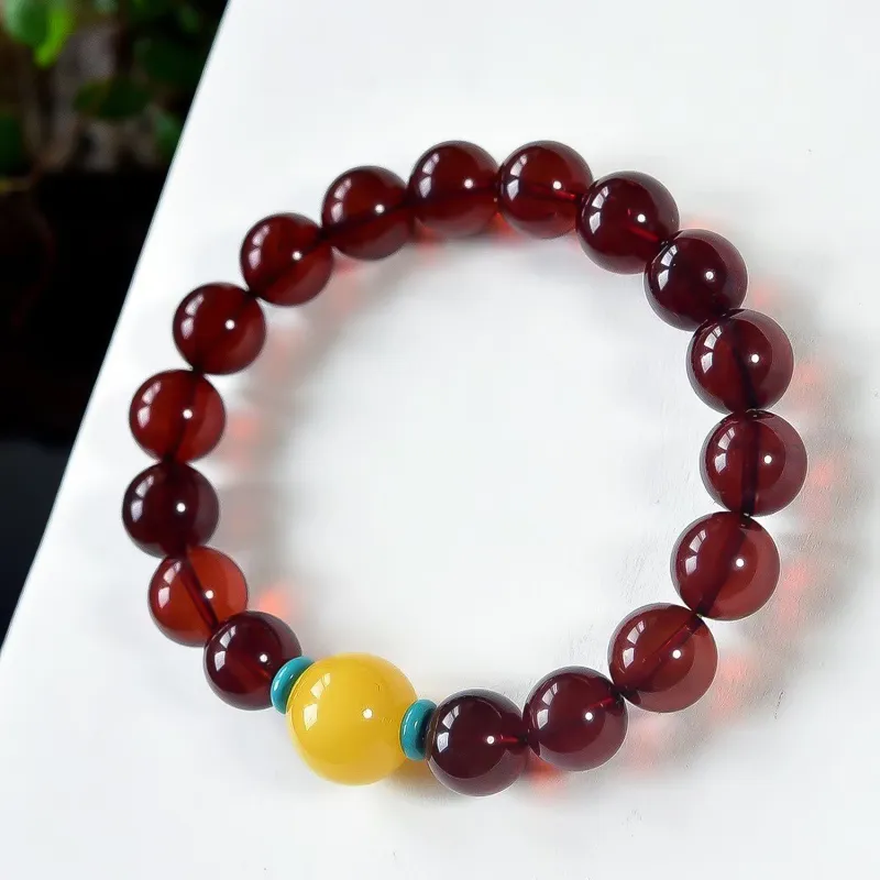 Gu He Amber/Beeswax Bracelets Unisex-2