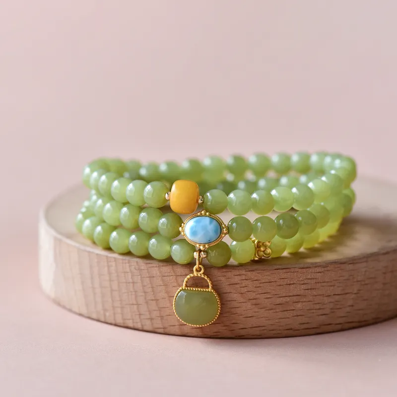 Gu He Bracelets Green Jade Women's-2