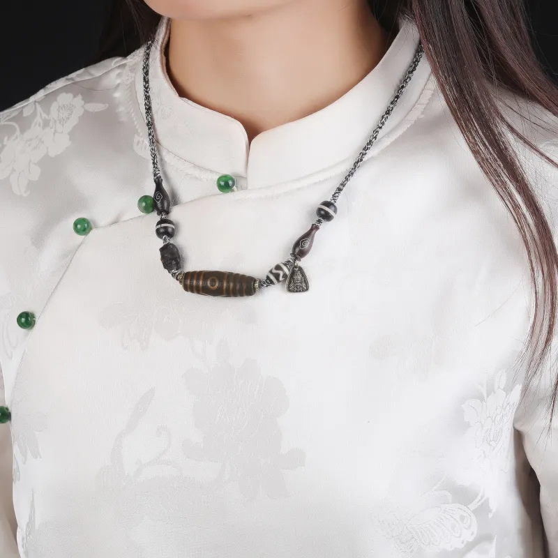 Gu He Jade Necklaces Unisex-5