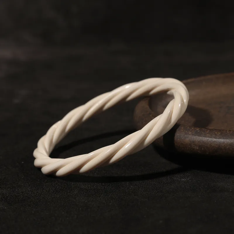 Gu He Mammoth Jade Bangles Unisex-3