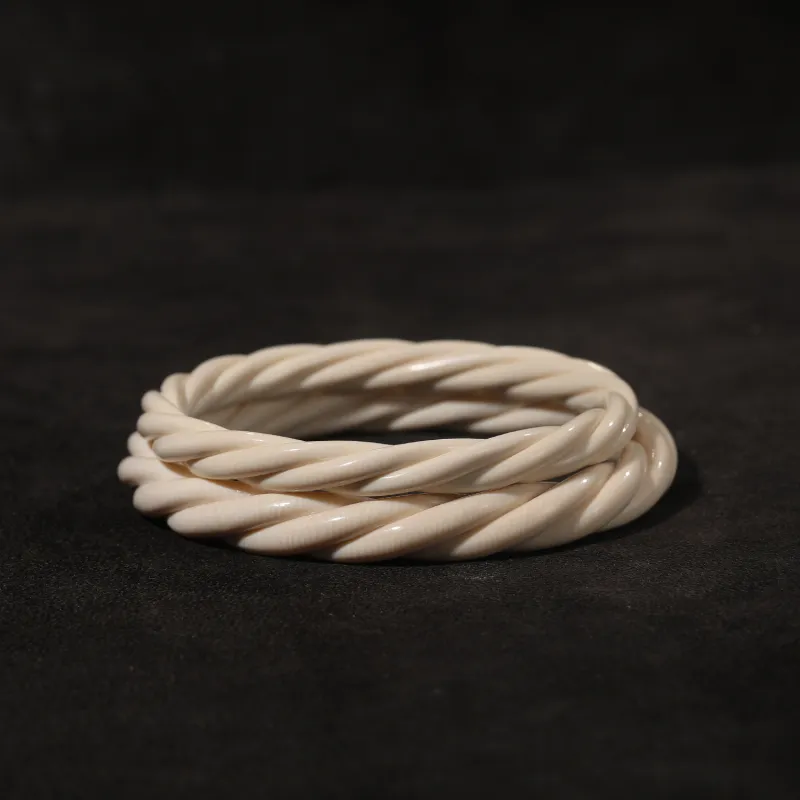 Gu He Mammoth Jade Bangles Unisex-9