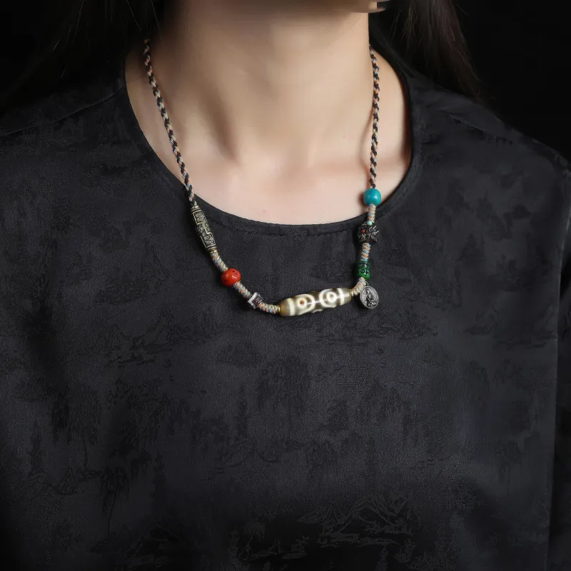 Gu He Jade Necklaces Unisex-2