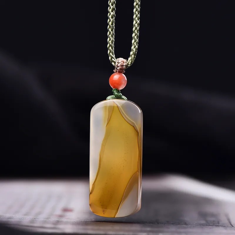 Gu He Jade Necklaces Unisex-7