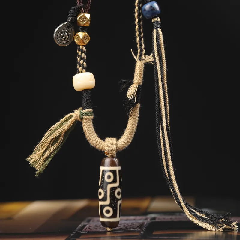 Gu He Agate Jade Necklaces Unisex-4
