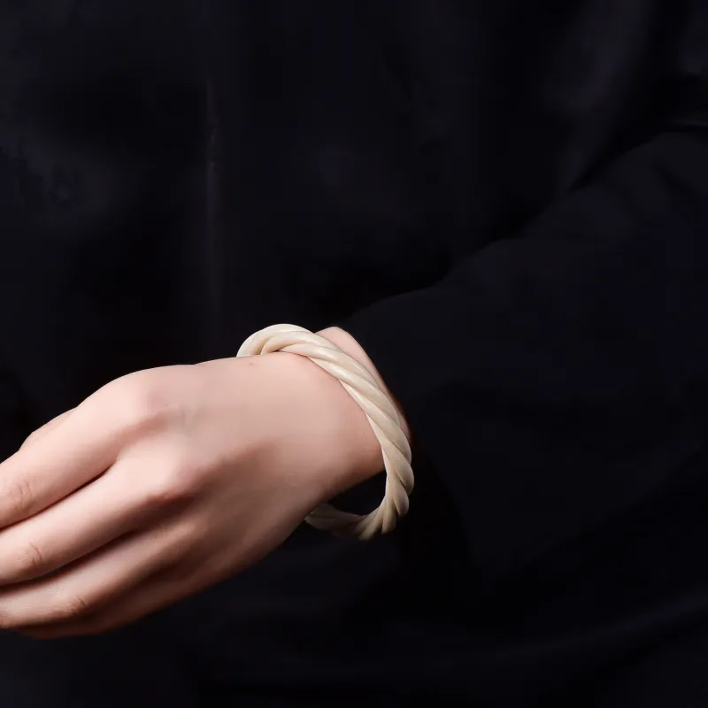 Gu He Mammoth Jade Bangles Unisex-11