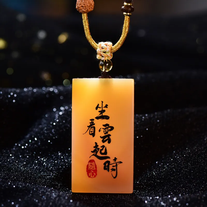 Gu He Jade Necklaces Unisex-2