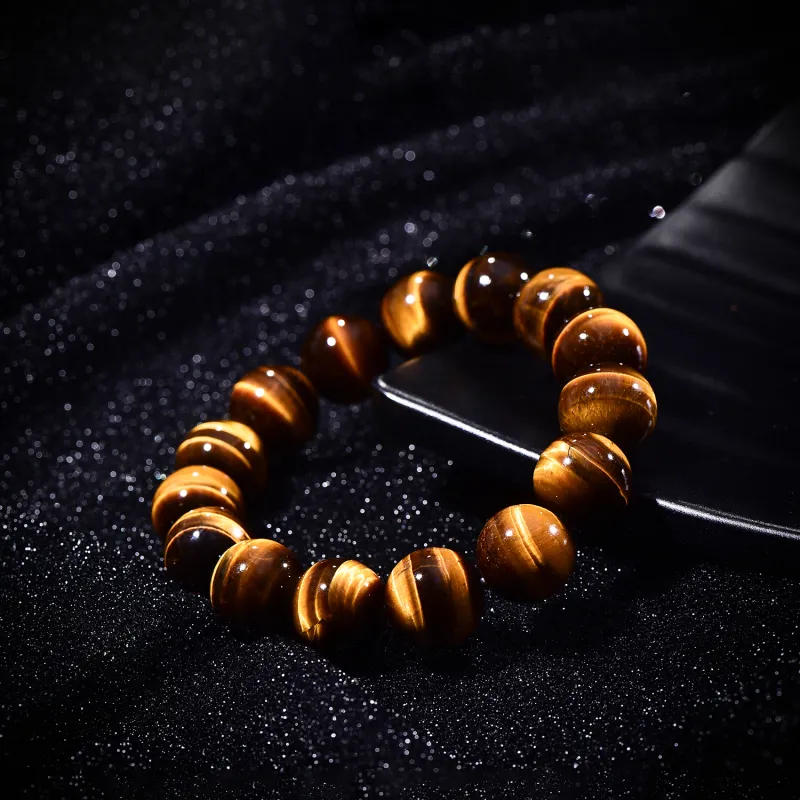 Gu He Tiger's Eye Stone Jade Bracelets Unisex-4