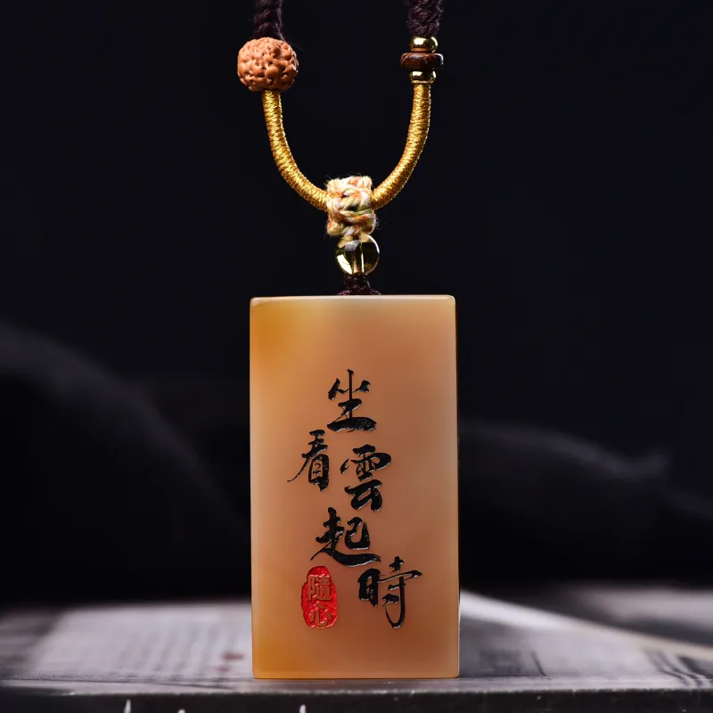 Gu He Jade Necklaces Unisex-5