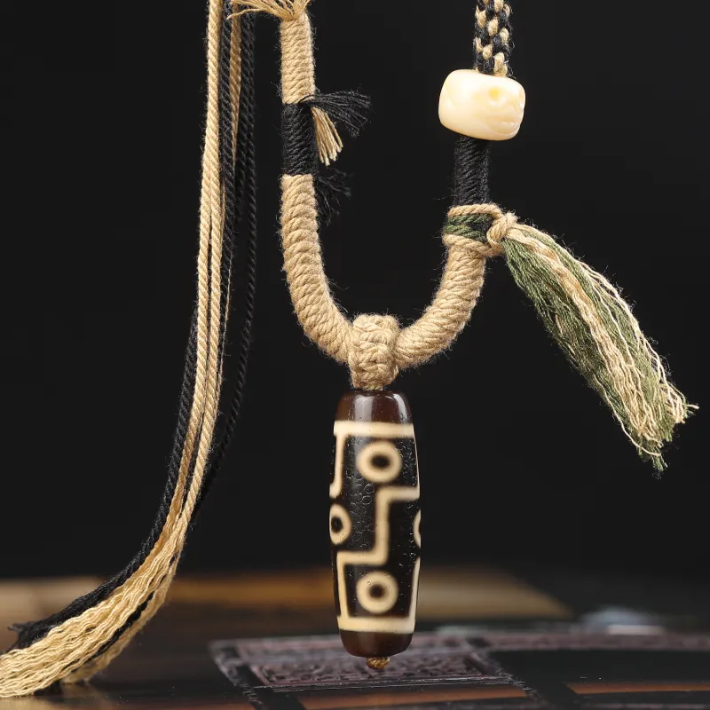Gu He Agate Jade Necklaces Unisex-3