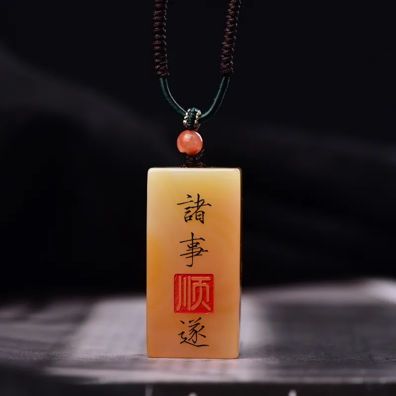 Gu He Jade Necklaces Unisex-5