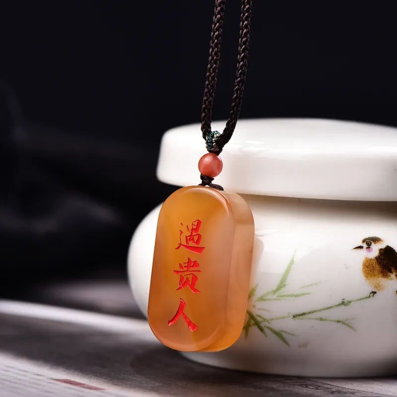 Gu He Jade Necklaces Unisex-5