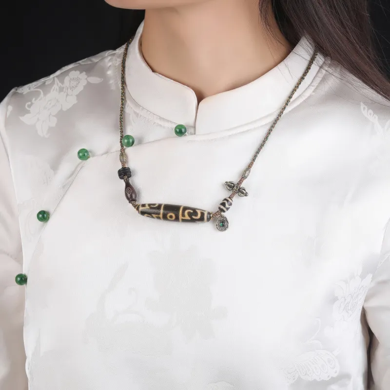 Gu He Jade Necklaces Unisex-1