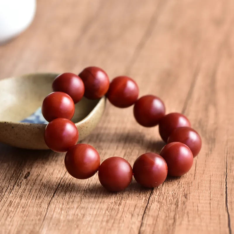 Gu He Southern Red Agate Fine Jade Bracelets Unisex-3