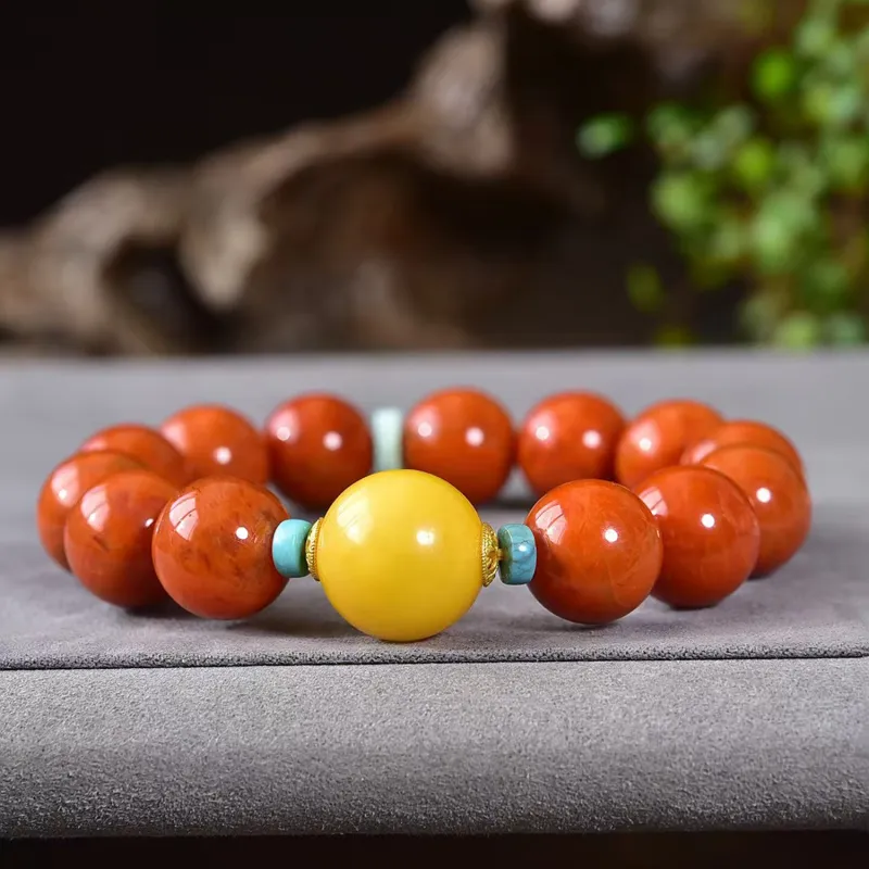 Gu He Southern Red Agate Bracelets Unisex-5