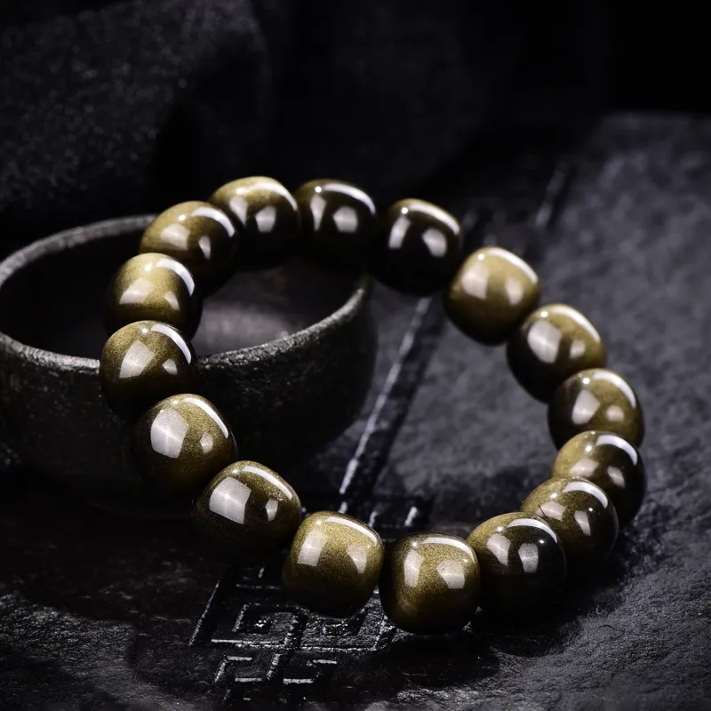 Gu He Obsidian Bracelets Unisex-6