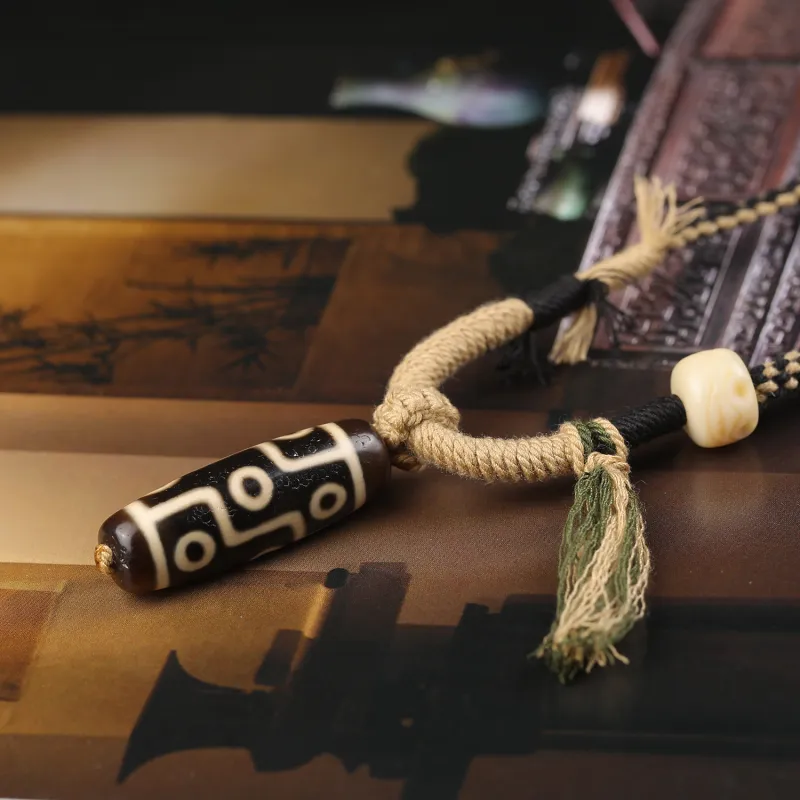 Gu He Agate Jade Necklaces Unisex-2