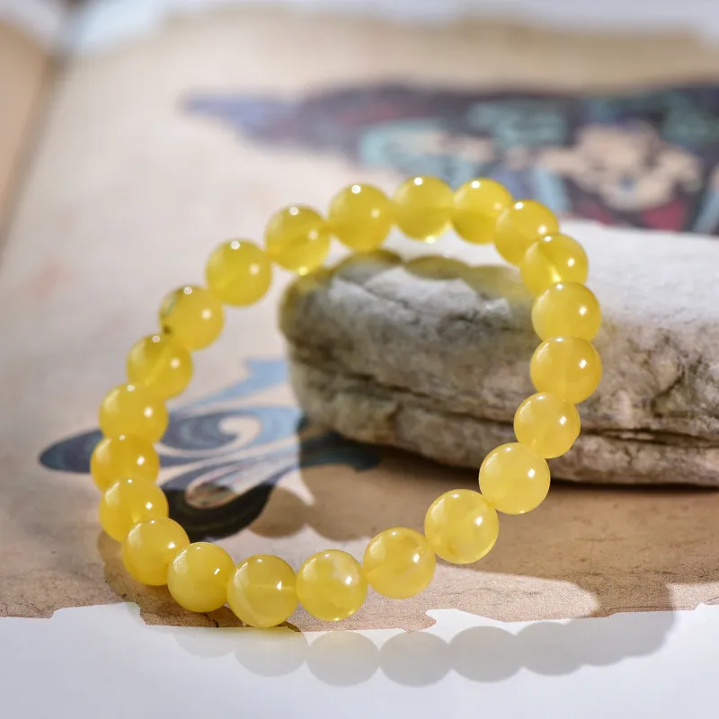 Gu He Amber/Beeswax Bracelets Unisex-3