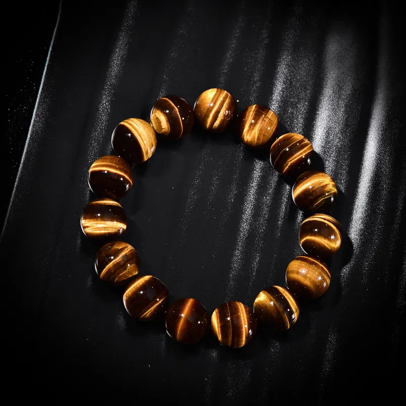 Gu He Tiger's Eye Stone Jade Bracelets Unisex-1