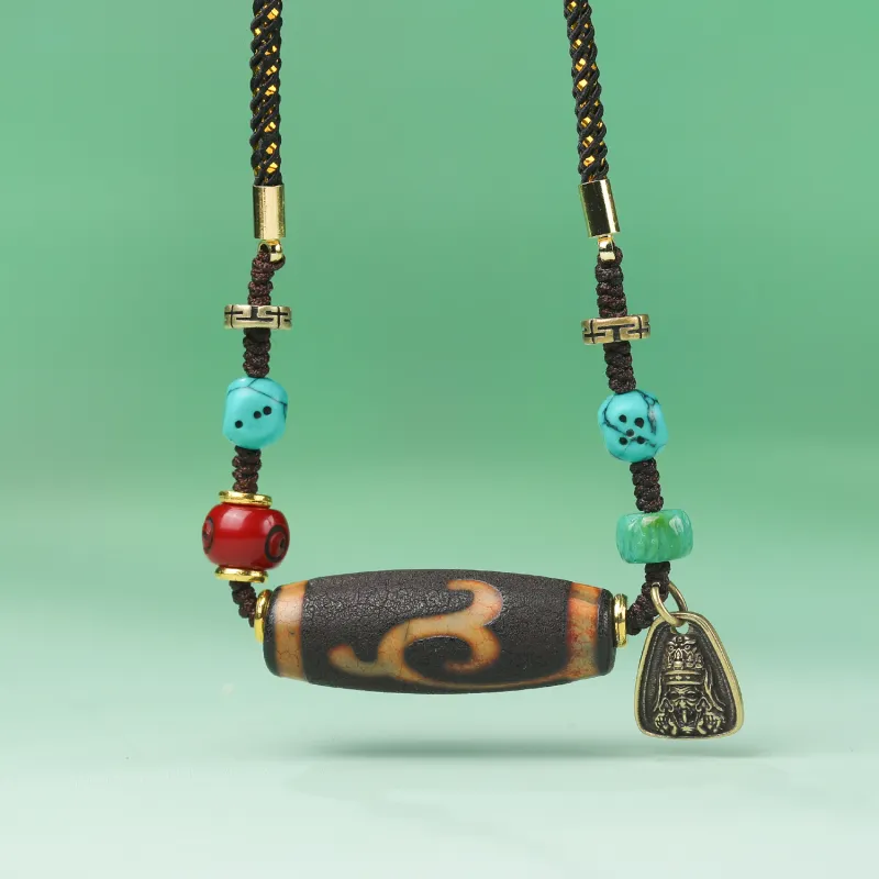 Gu He Jade Necklaces Unisex-3