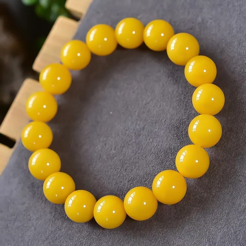 Gu He Amber/Beeswax Bracelets Unisex-2