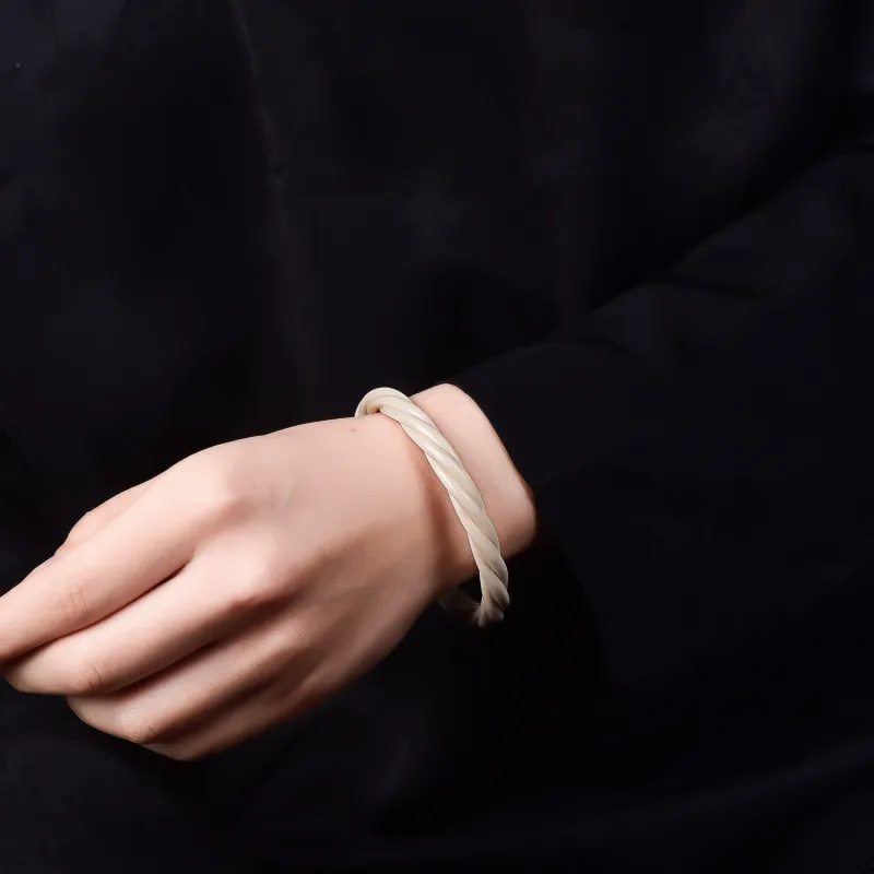 Gu He Mammoth Jade Bangles Unisex-4