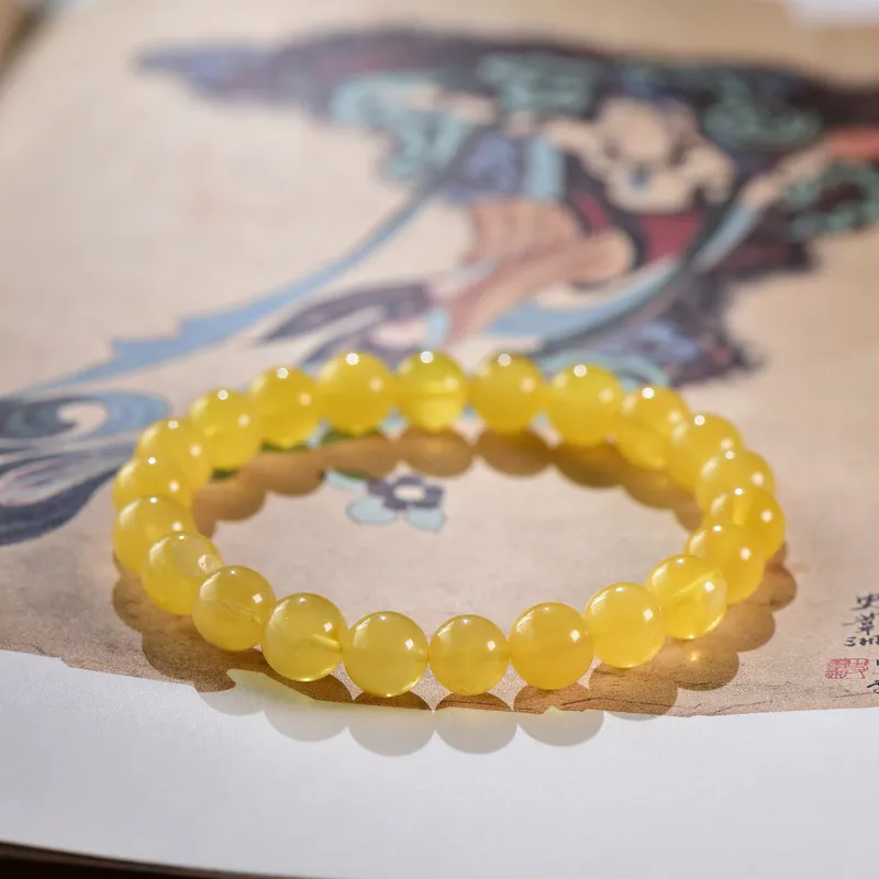 Gu He Amber/Beeswax Bracelets Unisex-2