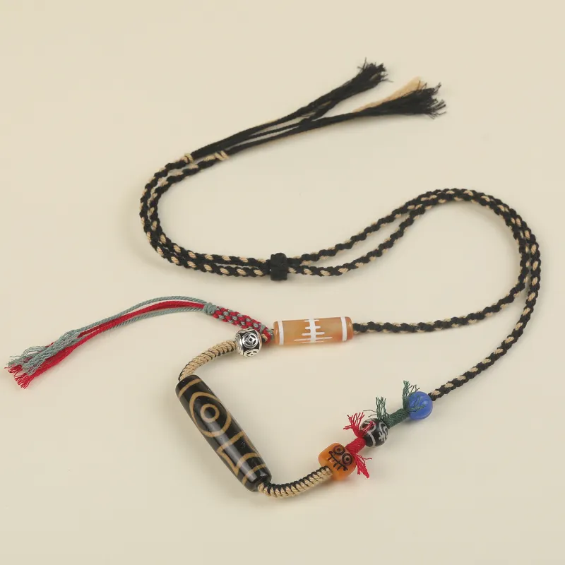 Gu He Agate Jade Necklaces Unisex-1