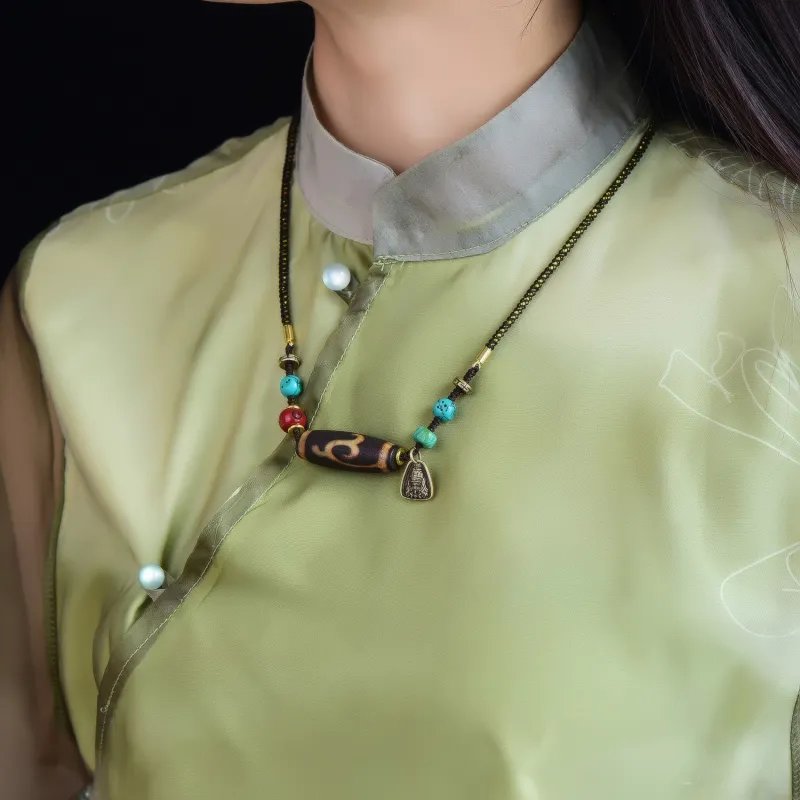 Gu He Jade Necklaces Unisex-6