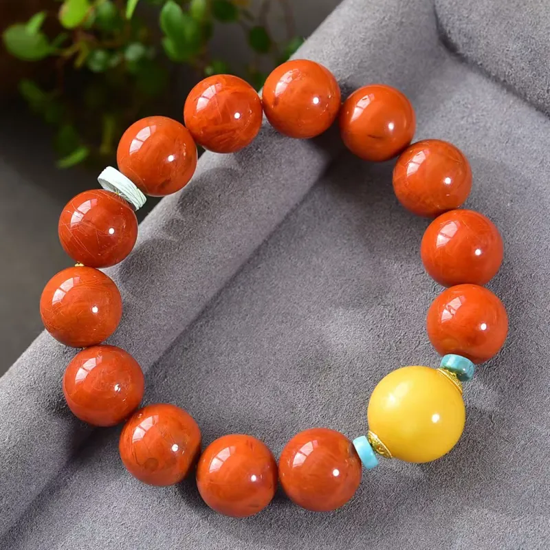 Gu He Southern Red Agate Bracelets Unisex-6