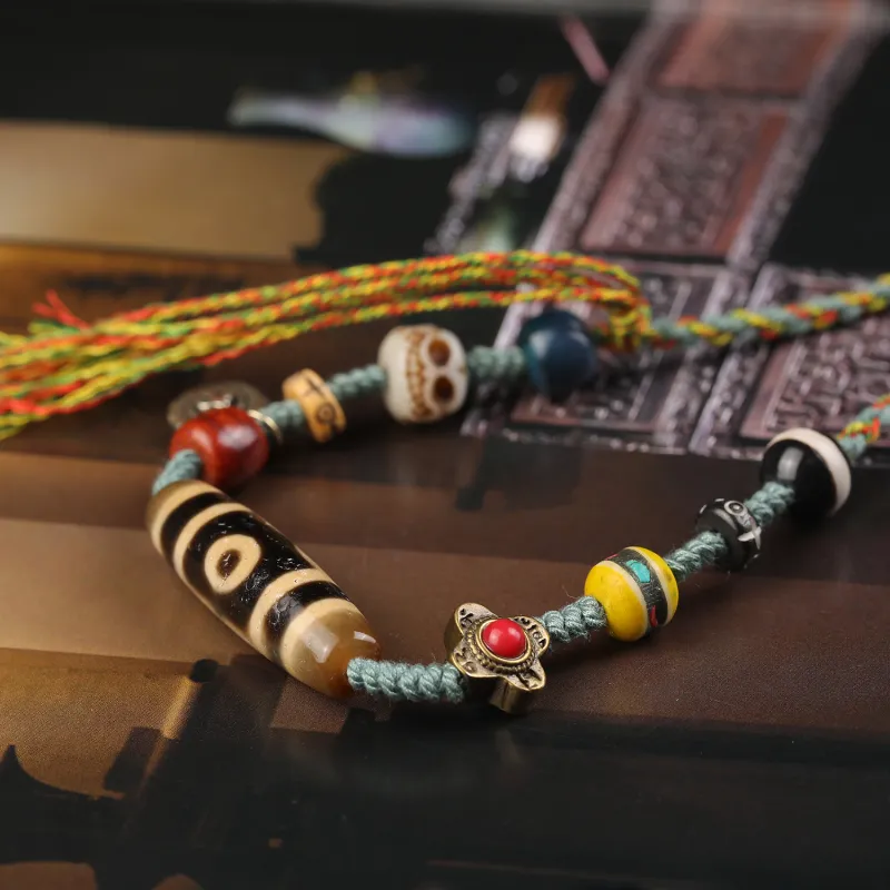 Gu He Agate Jade Necklaces Unisex-3