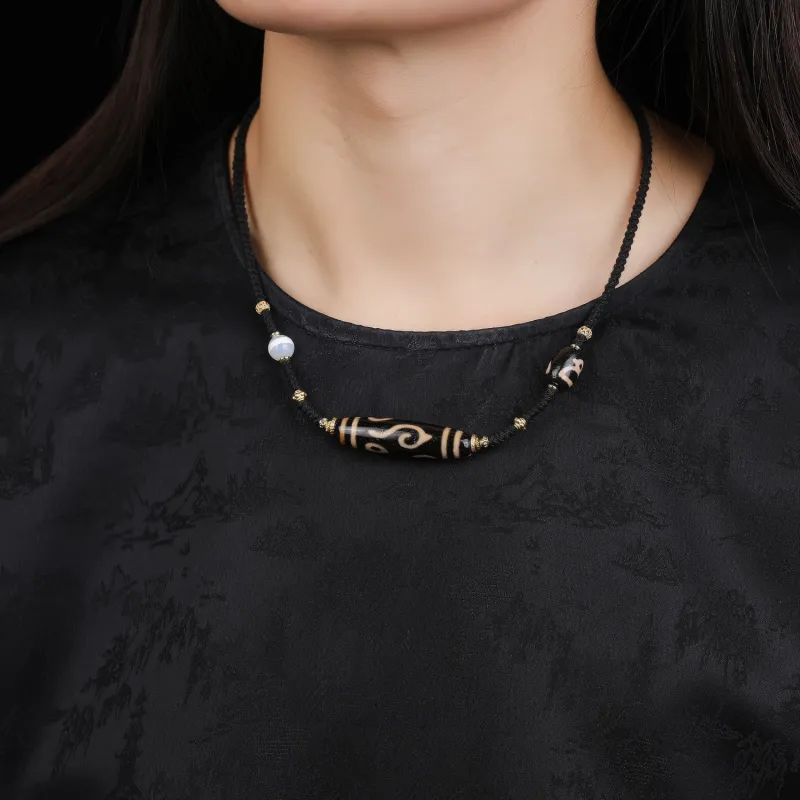 Gu He Jade Necklaces Unisex-6