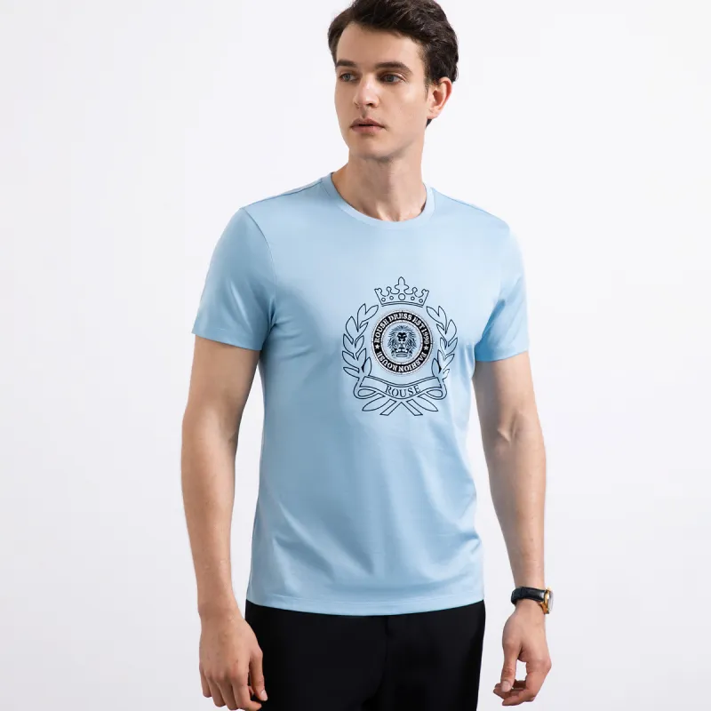 Loz T Shirts Men Light Blue-3