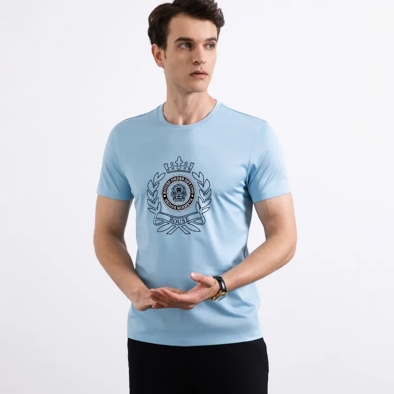 Loz T Shirts Men Light Blue-4
