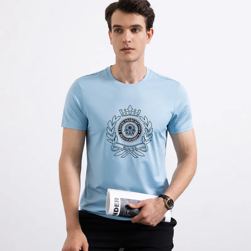 Loz T Shirts Men Light Blue-2