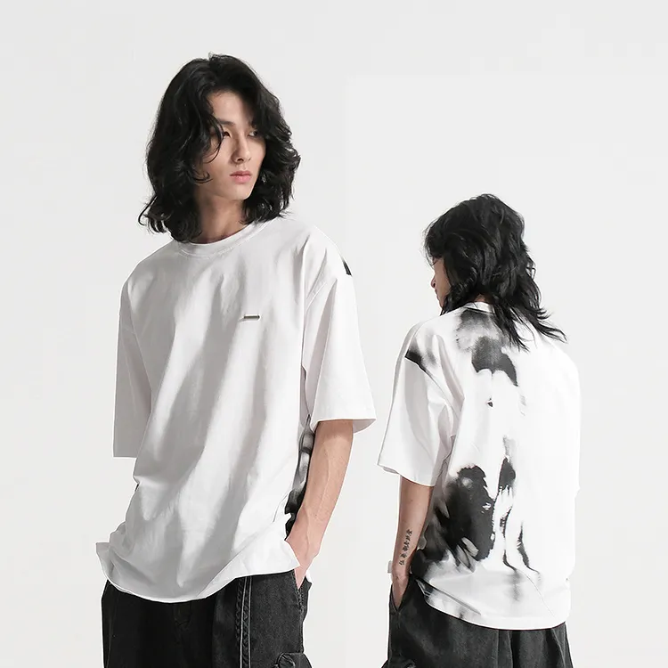 HUANXIANGZHE T Shirts Unisex White-2
