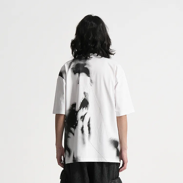 HUANXIANGZHE T Shirts Unisex White-5
