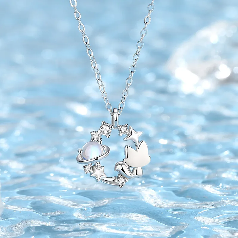 MOVER S925 Silver Necklaces Women's-3