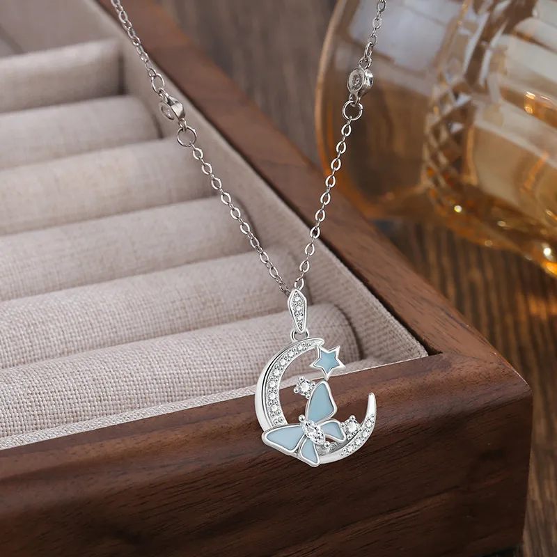 MOVER S999 Fine Silver Necklaces Women's-3
