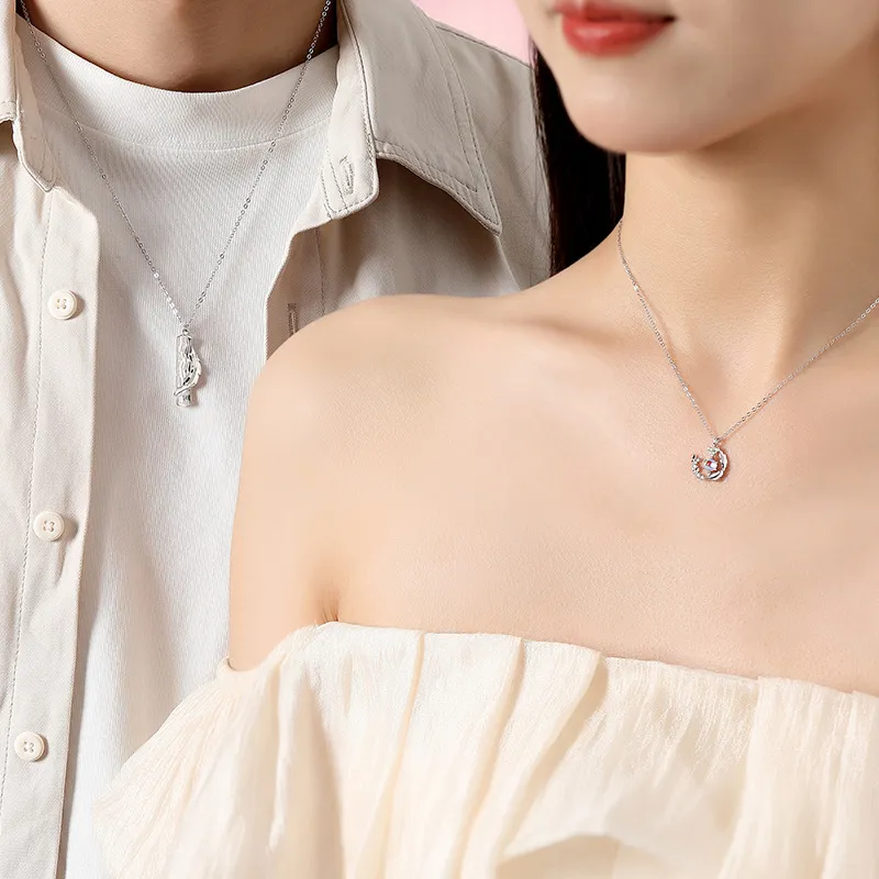 MOVER S925 Silver Necklaces Unisex-3