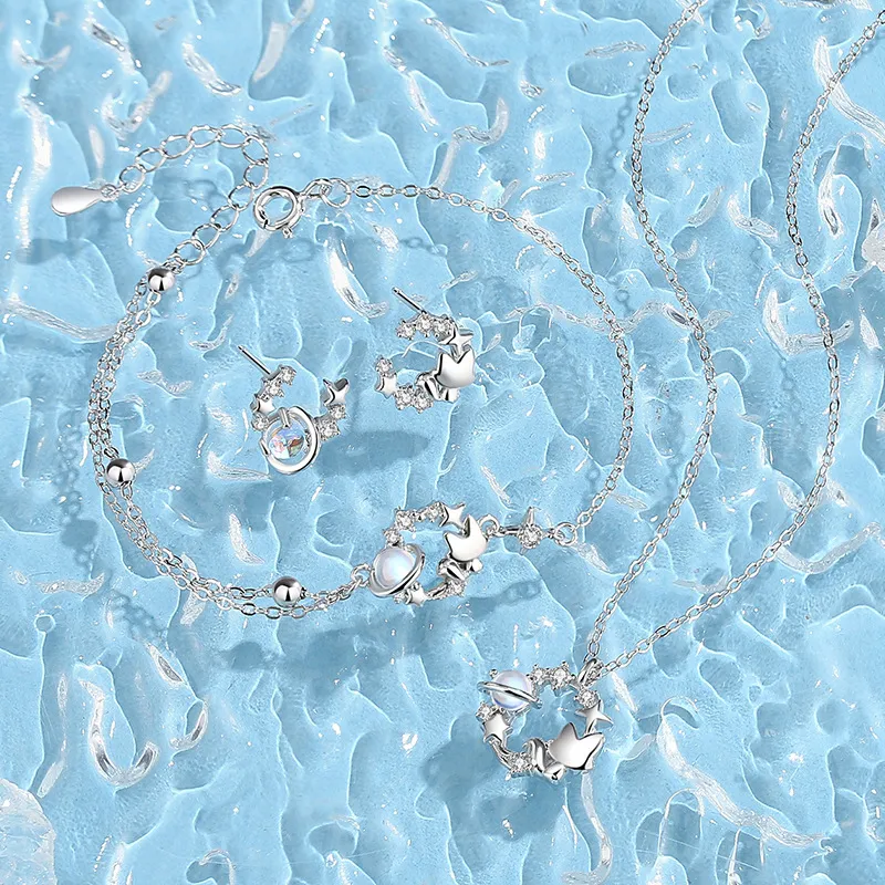 MOVER S925 Silver Necklaces Women's-4