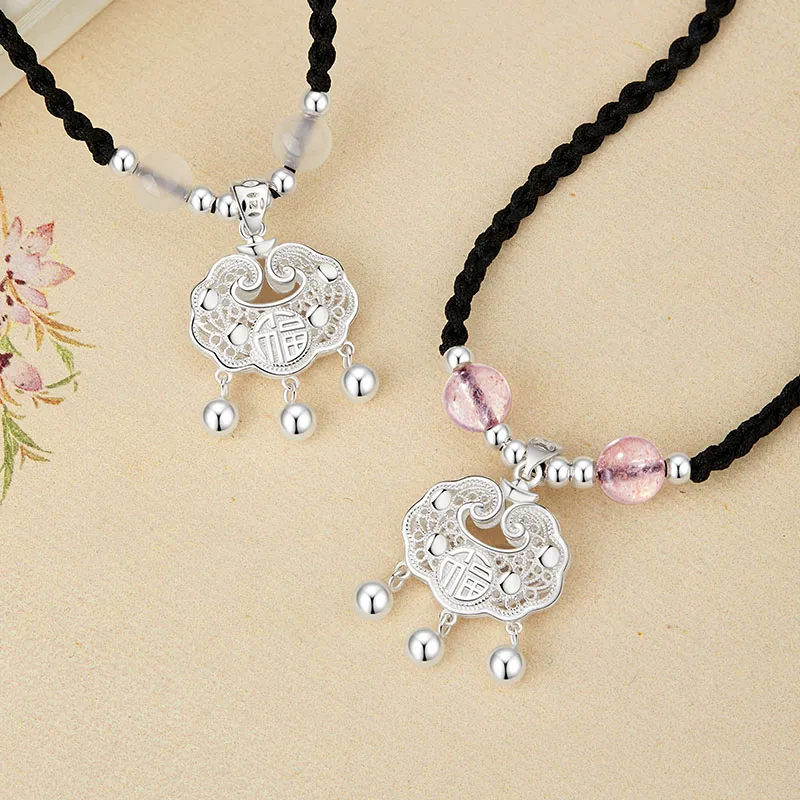 MOVER S999 Fine Silver Necklaces Unisex-1