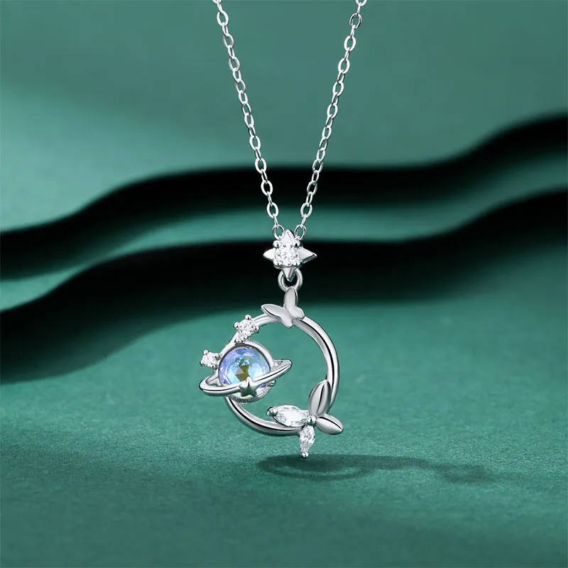 MOVER S999 Fine Silver Necklaces Women's-2