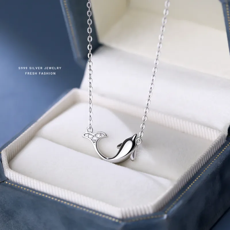 MOVER S999 Fine Silver Necklaces Women's-3