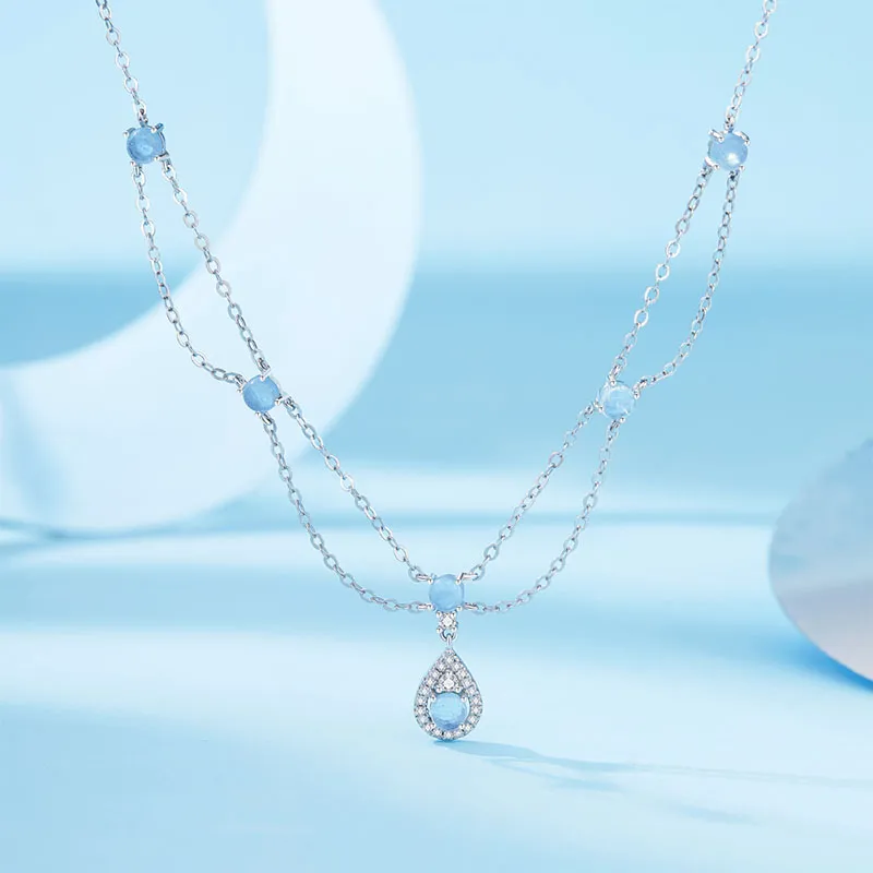 MOVER S925 Silver Necklaces Women's-2